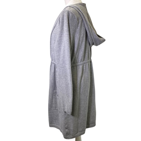 TORRID Women's size 0 (L) Gray Everyday Anorak Hooded Cinched Waist Sweater - Picture 5 of 11